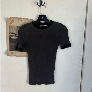 Acne Studios Gray/Purple Short Sleeve T-Shirt